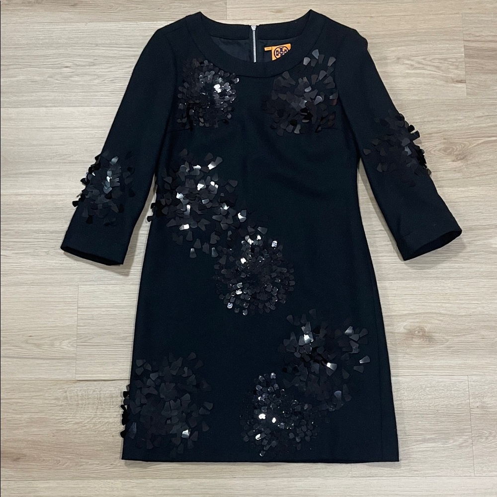 Tory Burch Black Sequin Dress - Picture 2 of 7